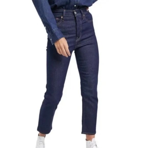 Levi's Wedgie Straight Jeans No Man's Land Fringe - Picture 3 of 16